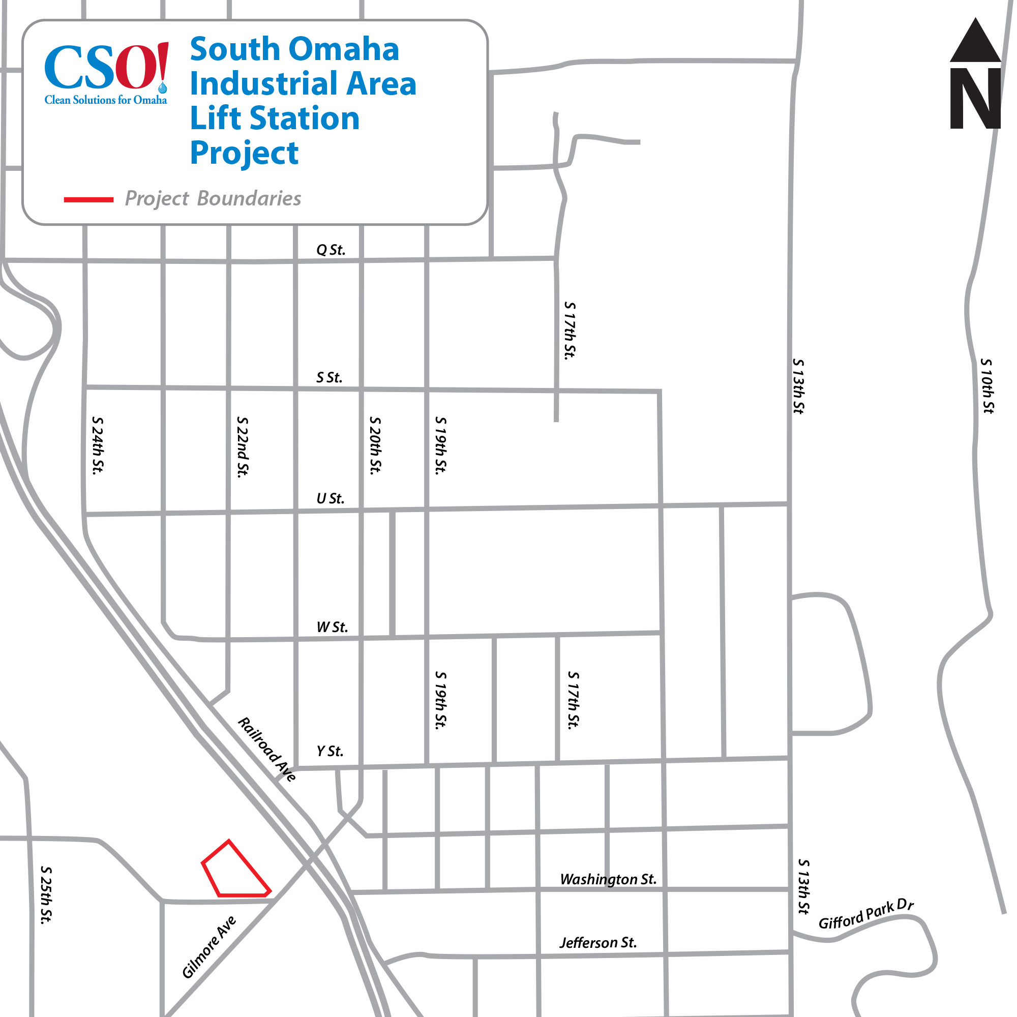 Project Map: South Omaha Industrial Area Lift Station Project