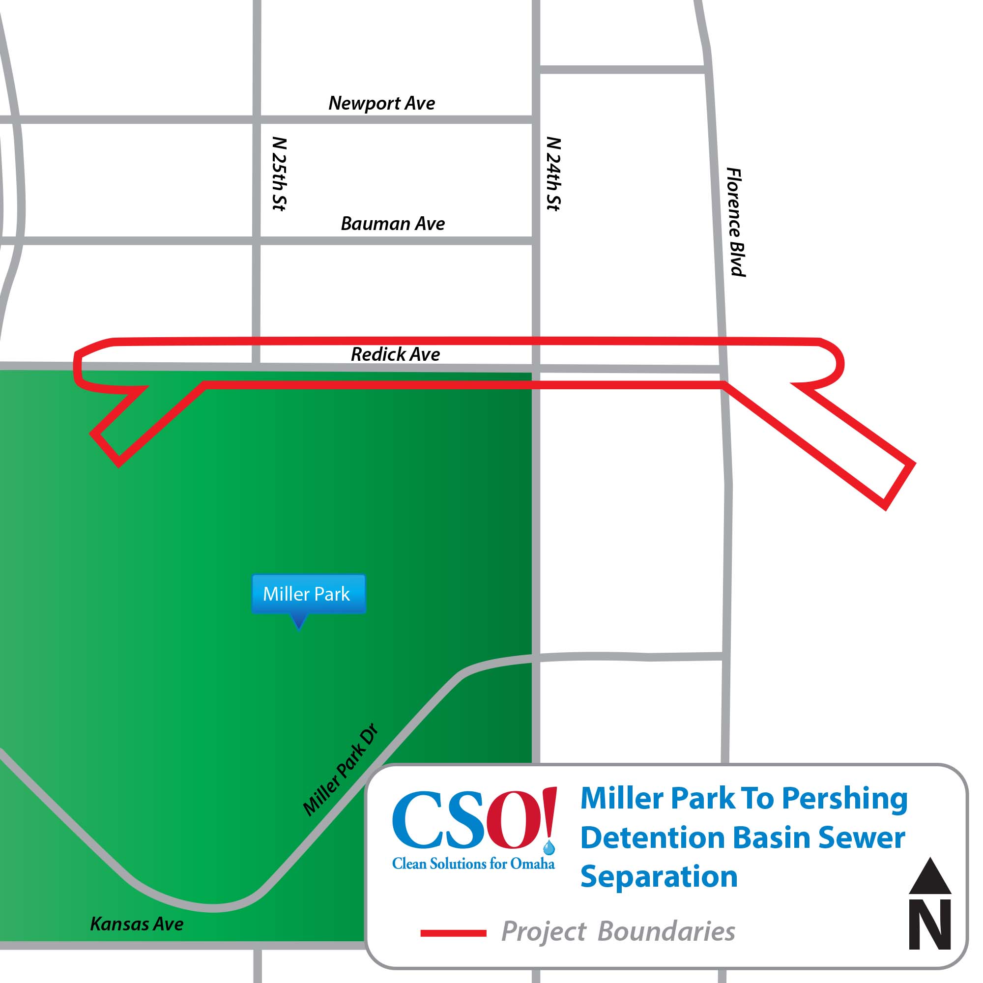 Miller Park to Pershing Detention Basin Sewer Separation Project