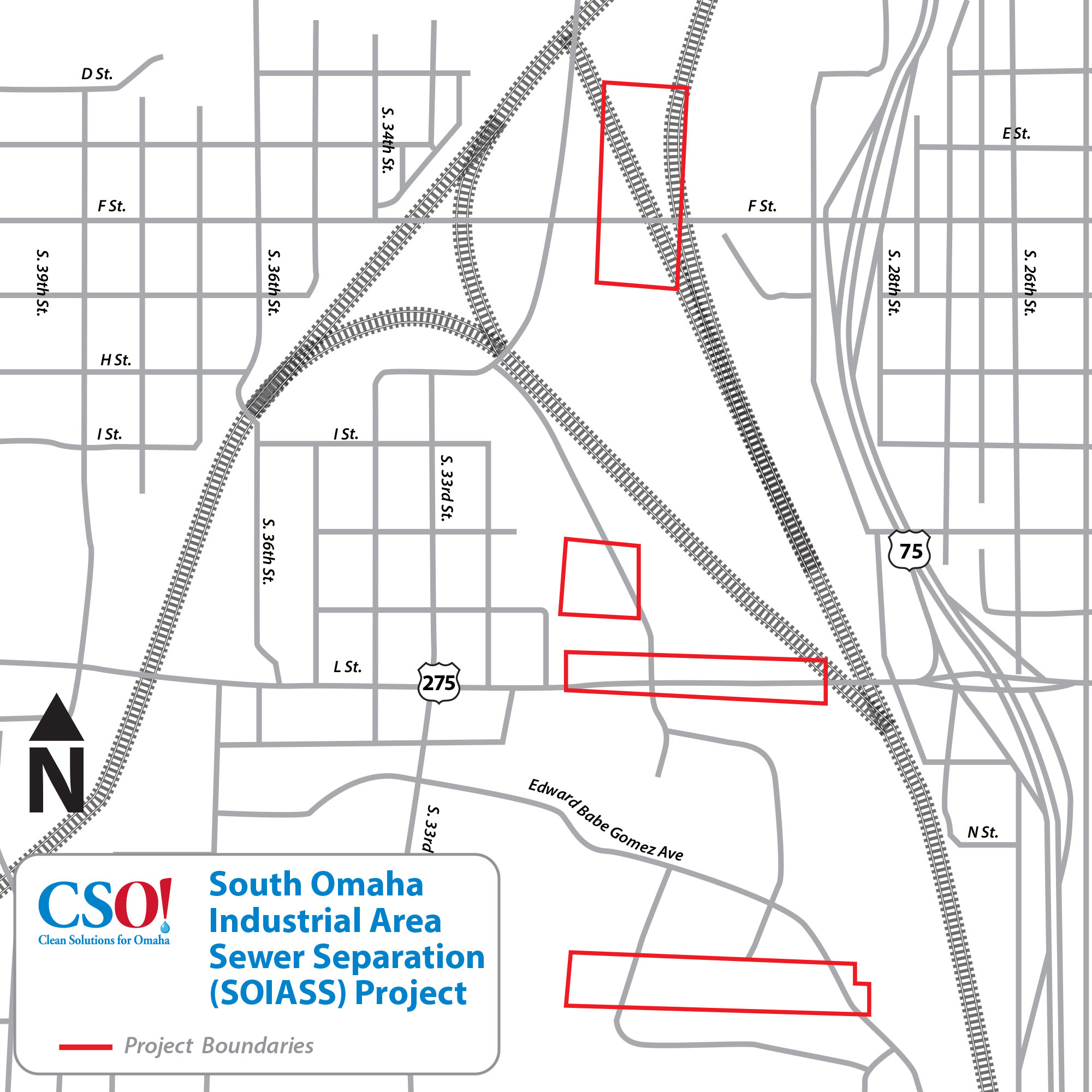 Project Map: South Omaha Industrial Area Sewer Separation (SOIASS)