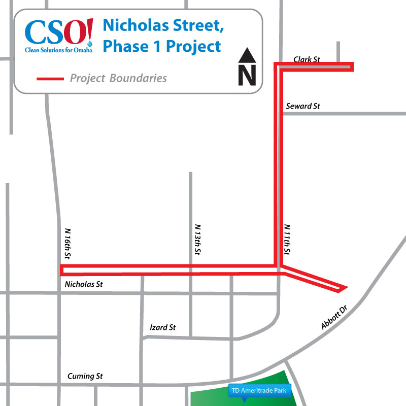 Project Map: Nicholas Street, Phase 1